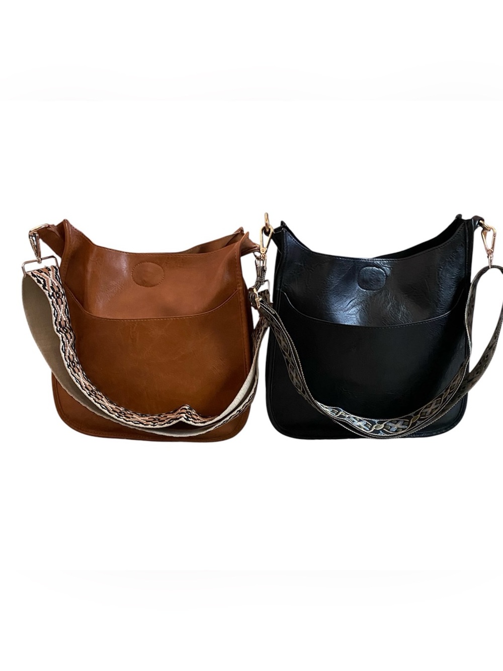 Ah-dorned vegan leather crossbody(Set of 2)